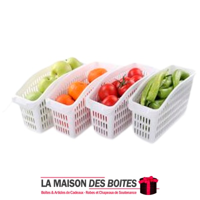 La Maison des Boîtes - Lot de 4 Boites de Rangement pour Réfrigérateur - Tunisie Meilleur Prix (Idée Cadeau, Gift Box, Décoratio