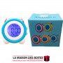 La Maison des Boîtes - Réveil Numérique avec Veilleuse -  Blanc & Bleu - Tunisie Meilleur Prix (Idée Cadeau, Gift Box, Décoratio