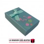 La Maison des Boîtes - Boite Cadeau avec Couvercle Vert  pour Porte-clé & Petit Bijou - Tunisie Meilleur Prix (Idée Cadeau, Gift