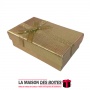 La Maison des Boîtes - Boite Cadeau avec Couvercle Doré pour Porte-clé & Petit Bijou - Tunisie Meilleur Prix (Idée Cadeau, Gift 