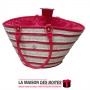 La Maison des Boîtes - Couffin Traditionnel – Fibre De Palmier Naturel –Rouge - Tunisie Meilleur Prix (Idée Cadeau, Gift Box, Dé
