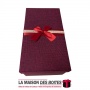 La Maison des Boîtes - Boîte Cadeau rectangulaire - Rouge Bordeau - (L:39.3x21.2x14.8cm) - Tunisie Meilleur Prix (Idée Cadeau, G