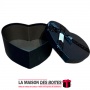 La Maison des Boîtes - Boîte Cadeau Sous Forme de Cœur Pour Sain-valentin - Noir - (L:20.5x17.5x8.7cm) - Tunisie Meilleur Prix (