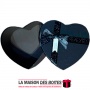 La Maison des Boîtes - Boîte Cadeau Sous Forme de Cœur Pour Sain-valentin - Noir - (M:18.5x14x7cm) - Tunisie Meilleur Prix (Idée