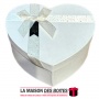 La Maison des Boîtes - Boîte Cadeau Sous Forme de Cœur Pour Sain-valentin - Blanc  - (L:20.5x17.5x8.7cm) - Tunisie Meilleur Prix