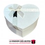 La Maison des Boîtes - Boîte Cadeau Sous Forme de Cœur Pour Sain-valentin - Blanc - (M:18.5x14x7cm) - Tunisie Meilleur Prix (Idé