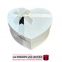 La Maison des Boîtes - Boîte Cadeau Sous Forme de Cœur Pour Sain-valentin - Blanc  - (S:10.5x13.5x 5cm) - Tunisie Meilleur Prix 
