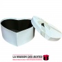 La Maison des Boîtes - Boîte Cadeau Sous Forme de Cœur Pour Sain-valentin - Blanc  - (S:10.5x13.5x 5cm) - Tunisie Meilleur Prix 