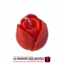 La Maison des Boîtes - Bougie Parfumée Forme Fleur -Rouge - Tunisie Meilleur Prix (Idée Cadeau, Gift Box, Décoration, Soutenance