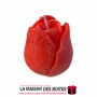 La Maison des Boîtes - Bougie Parfumée Forme Fleur -Rouge - Tunisie Meilleur Prix (Idée Cadeau, Gift Box, Décoration, Soutenance