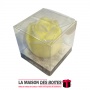 La Maison des Boîtes - Bougie Parfumée Forme Fleur - Jaune - Tunisie Meilleur Prix (Idée Cadeau, Gift Box, Décoration, Soutenanc