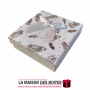 La Maison des Boîtes - Boite Cadeau Carré de Bijou en Papier-Peint (8.5x8.5x3cm)- Blanc - Tunisie Meilleur Prix (Idée Cadeau, Gi