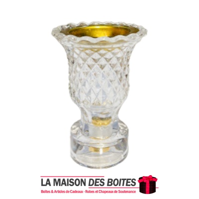 La Maison des Boîtes - Encensoir à Charbon Cristal - Tunisie Meilleur Prix (Idée Cadeau, Gift Box, Décoration, Soutenance, Boule