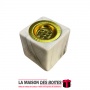 La Maison des Boîtes - Encensoir à Charbon - Brûleur D'encens en Céramique - Marbre Blanc - Tunisie Meilleur Prix (Idée Cadeau, 