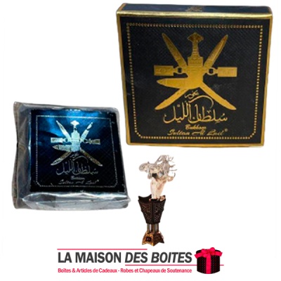 La Maison des Boîtes - Encens Bakhour "Sultan Al Lail" 40 gm - Tunisie Meilleur Prix (Idée Cadeau, Gift Box, Décoration, Soutena