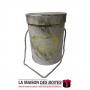 La Maison des Boîtes - Boîte Cadeau sous Forme Cylindrique Motif Marbre Gris - (18.6x14cm) - Tunisie Meilleur Prix (Idée Cadeau,