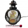 La Maison des Boîtes - Lanterne Avec Bougies LED- Décoration Ramadon -Noir - Tunisie Meilleur Prix (Idée Cadeau, Gift Box, Décor