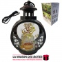 La Maison des Boîtes - Lanterne Avec Bougies LED- Décoration Ramadon -Noir - Tunisie Meilleur Prix (Idée Cadeau, Gift Box, Décor