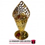 La Maison des Boîtes - Encensoir à Charbon Métallique Doré Forme de Cône - Tunisie Meilleur Prix (Idée Cadeau, Gift Box, Décorat