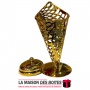 La Maison des Boîtes - Encensoir à Charbon Métallique Doré Forme de Cône - Tunisie Meilleur Prix (Idée Cadeau, Gift Box, Décorat