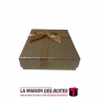 La Maison des Boîtes - Coffret Chocolat Rectangulaire de 12 Pièces- Bronze - Tunisie Meilleur Prix (Idée Cadeau, Gift Box, Décor