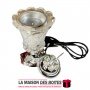 La Maison des Boîtes - Encensoir Electrique Cristal Avec Couvercle Métalique Argent - Tunisie Meilleur Prix (Idée Cadeau, Gift B