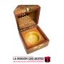 La Maison des Boîtes - Encensoir à Charbon Forme Pyramide en Bois - Tunisie Meilleur Prix (Idée Cadeau, Gift Box, Décoration, So
