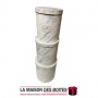 La Maison des Boîtes - Lot de 3 Boîtes Cadeaux Cylindrique Motif Marbre Gris - Tunisie Meilleur Prix (Idée Cadeau, Gift Box, Déc