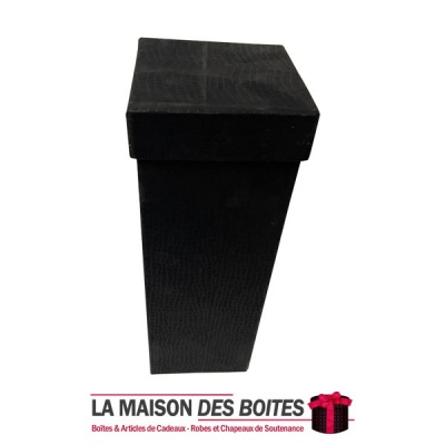 La Maison des Boîtes - Boîte Cadeau Rectangulaire - Noir -(15x15x40cm) - Tunisie Meilleur Prix (Idée Cadeau, Gift Box, Décoratio