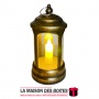 La Maison des Boîtes - Laterne Led  - Décoration Ramadon - Bronz - Tunisie Meilleur Prix (Idée Cadeau, Gift Box, Décoration, Sou