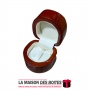 La Maison des Boîtes - Boite en Bois pour Bagues de Fiançailles - Marron  - (6x6x6cm) - Tunisie Meilleur Prix (Idée Cadeau, Gift