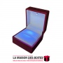 La Maison des Boîtes - Boîtes Créatives à LED pour Bagues de Fiançailles  - Rouge  - (6x6x4cm) - Tunisie Meilleur Prix (Idée Cad