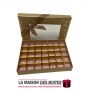 La Maison des Boîtes - Coffret Chocolat Rectangulaire de 35 Pièces-Bronze Pointé en Doré - Tunisie Meilleur Prix (Idée Cadeau, G