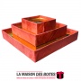 La Maison des Boîtes - Support Datte Farcie - Rouge - Tunisie Meilleur Prix (Idée Cadeau, Gift Box, Décoration, Soutenance, Boul