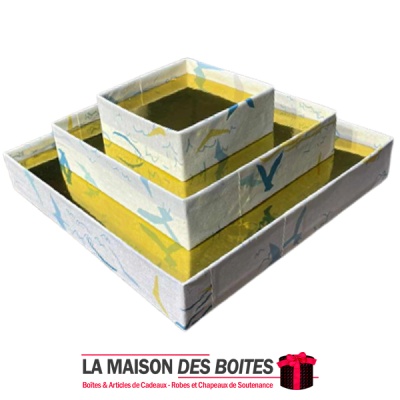 La Maison des Boîtes - Support Datte Farcie - Blanc & Bleu - Tunisie Meilleur Prix (Idée Cadeau, Gift Box, Décoration, Soutenanc