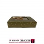 La Maison des Boîtes - Coffret Chocolat de 16 Pièces -Carré Bronze - Tunisie Meilleur Prix (Idée Cadeau, Gift Box, Décoration, S