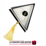 La Maison des Boîtes - Pâtisserie Triangulaire pour Soutenance avec Couvercle Transparent  - (12x8x4cm) - Tunisie Meilleur Prix 