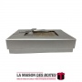 La Maison des Boîtes - Coffret Chocolat Rectangulaire de 12 Pièces- Silver - Tunisie Meilleur Prix (Idée Cadeau, Gift Box, Décor