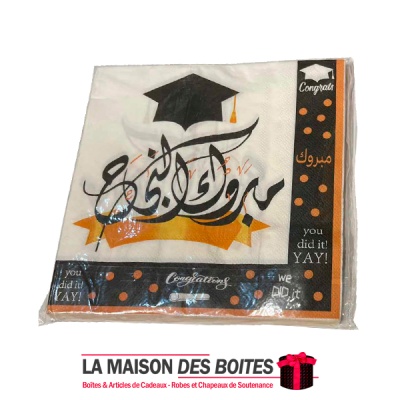 La Maison des Boîtes - Paquet de papier serviette pour soutenance - Tunisie Meilleur Prix (Idée Cadeau, Gift Box, Décoration, So