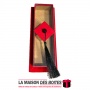 La Maison des Boîtes - Pâtisserie Rectangulaire pour Soutenance avec Couvercle Transparent (16.5 x 4.5 x 4 cm)  - Rouge & Noir -