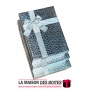 La Maison des Boîtes - Lot de 3 Boîtes Cadeaux Rectagulaire Cuir Briant  avec Couvercle  Argent & Ruban Satiné Argent - Tunisie 