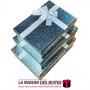 La Maison des Boîtes - Lot de 3 Boîtes Cadeaux Rectagulaire Cuir Briant  avec Couvercle  Argent & Ruban Satiné Argent - Tunisie 