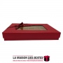 La Maison des Boîtes - Coffret Chocolat Rectangulaire de 35 Pièces-Rouge - Tunisie Meilleur Prix (Idée Cadeau, Gift Box, Décorat