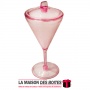 La Maison des Boîtes - Lot de 10 Coupes à Zrir En Plastique avec Couvercle - Rose - Tunisie Meilleur Prix (Idée Cadeau, Gift Box