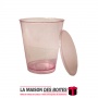 La Maison des Boîtes - Lot de 10 Gobelet  à Zrir En Plastique avec Couvercle - Rose - Tunisie Meilleur Prix (Idée Cadeau, Gift B