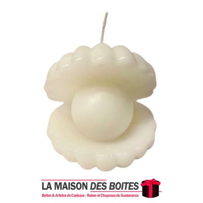 La Maison des Boîtes - Bougie Décorative Forme Coquille Ouverte - Tunisie Meilleur Prix (Idée Cadeau, Gift Box, Décoration, Sout