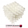 La Maison des Boîtes - Bougie à Bulles Parfumée Géométrique 3D- Blanc - Cire de Soja, Aromathérapie - Tunisie Meilleur Prix (Idé