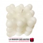 La Maison des Boîtes - Bougie à Coeur Parfumée Géométrique 3D- Blanc - Cire de Soja, Aromathérapie - Tunisie Meilleur Prix (Idée