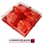 La Maison des Boîtes - Paquet de 4 Bougies Forme Coeur - Rouge - Tunisie Meilleur Prix (Idée Cadeau, Gift Box, Décoration, Soute