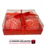 La Maison des Boîtes - Paquet de 4 Bougies Forme Coeur - Rouge - Tunisie Meilleur Prix (Idée Cadeau, Gift Box, Décoration, Soute